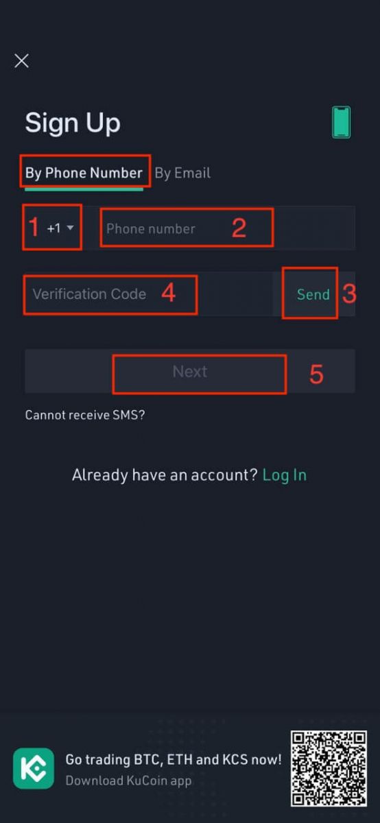 How to Register Account in KuCoin