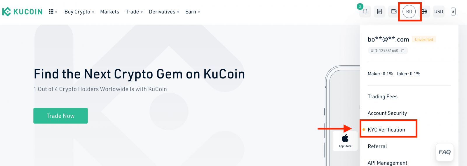 How to Verify Account in KuCoin